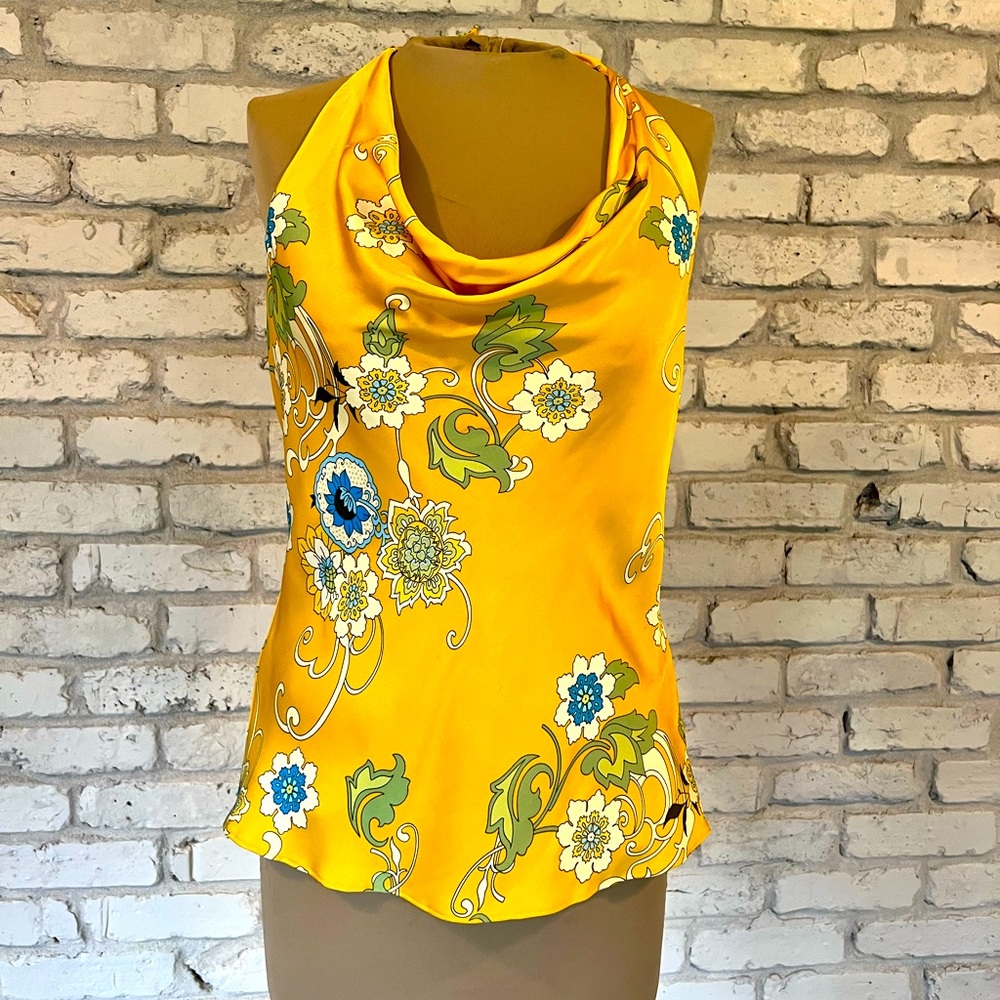 ANN TAYLOR silk halter top